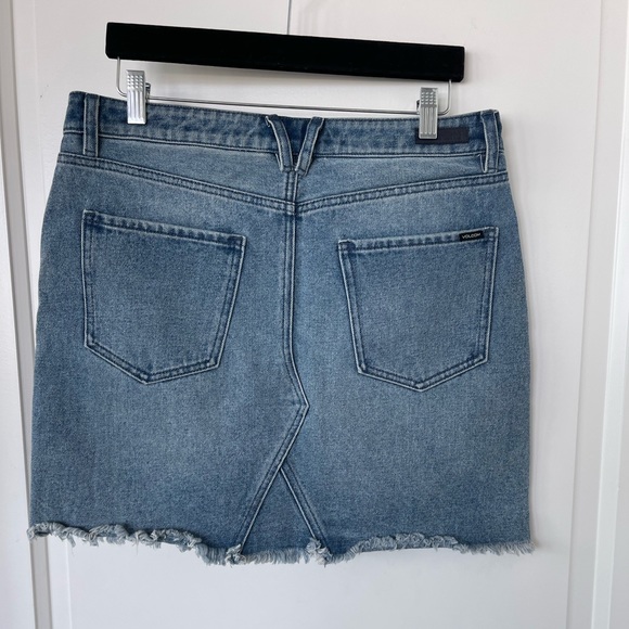 Volcom High-Rise Distressed Denim Skirt - Picture 3 of 7